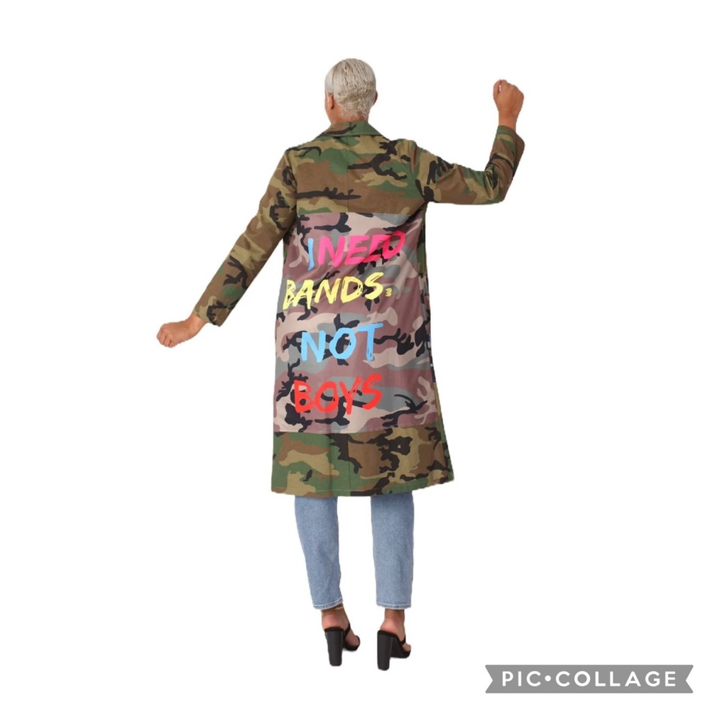 For Her Women Jacket Green Camouflage Size 1X - Picture 3 of 16